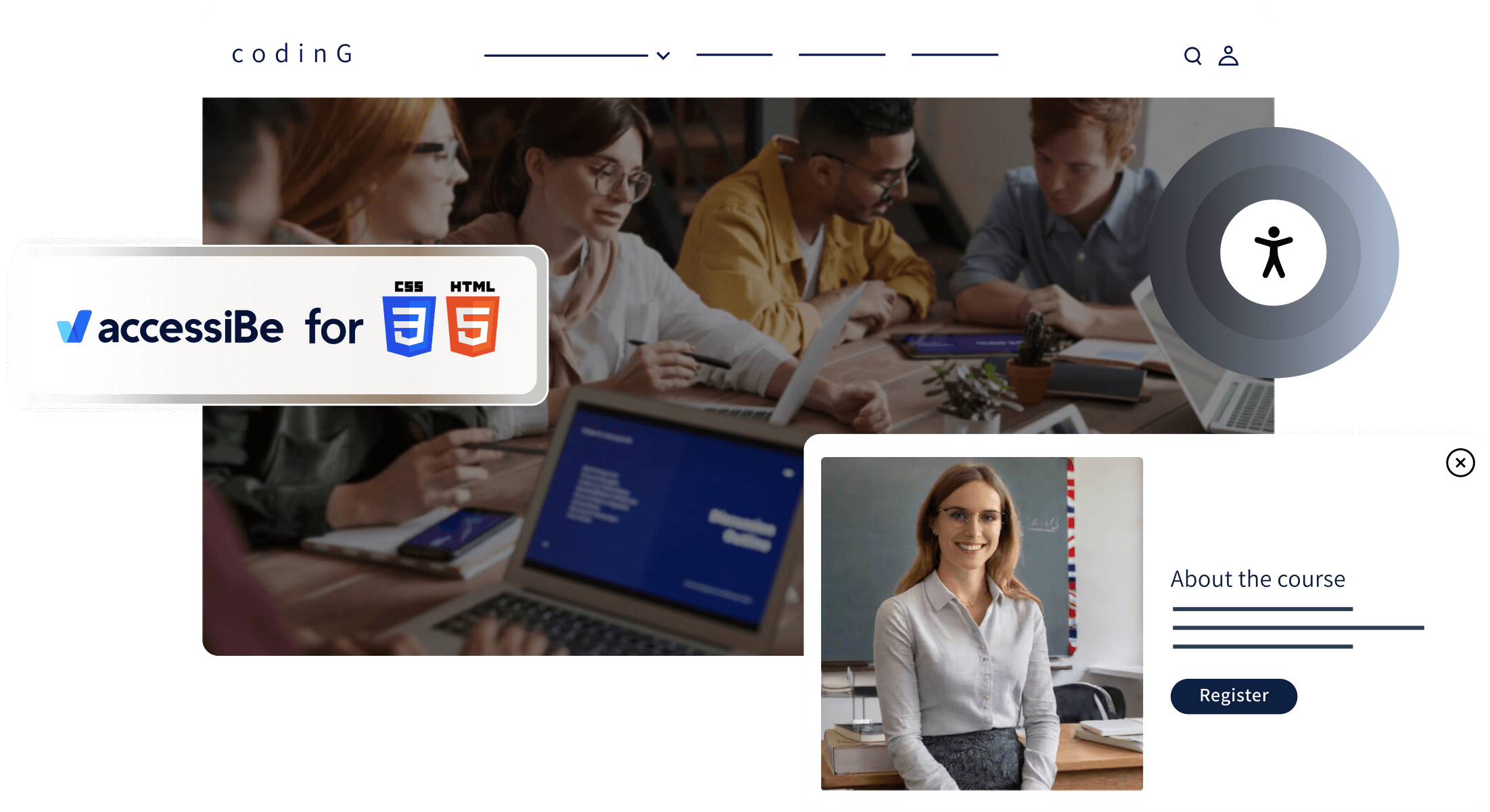 ADA compliance & // WCAG adherence for // {HTML/CSS}